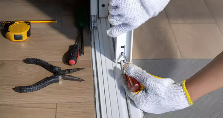 Backyard Sliding Door Track Repair in Oakland, CA