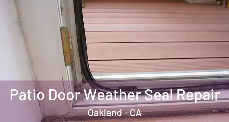  Patio Door Weather Seal Repair Oakland - CA