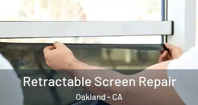  Retractable Screen Repair Oakland - CA